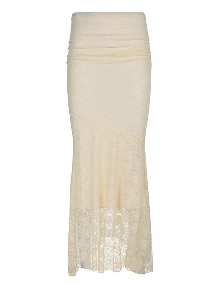 Vintage Lace A-Line Mermaid Skirt