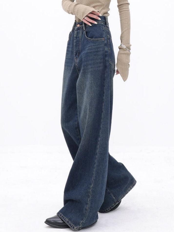 High Waist Slimming Loose Straight Leg Boyfriend Jeans