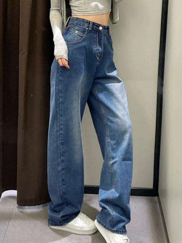 Washed High Waist Boyfriend Jeans - AnotherChill