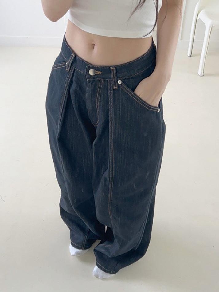 Vintage Loose Fit Wide Leg Jeans