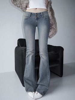 Vintage Low-Rise Flared Jeans