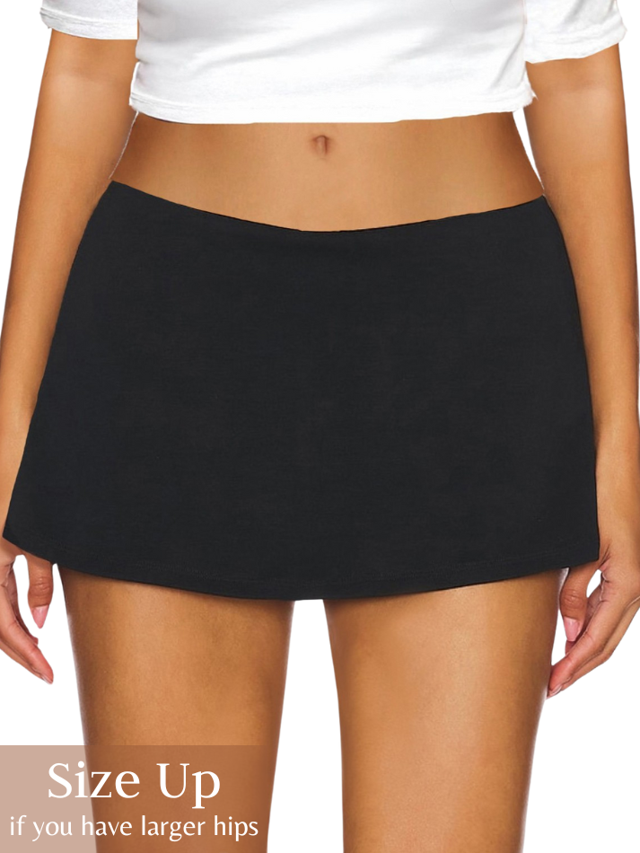 Low Waist Micro Mini Skorts