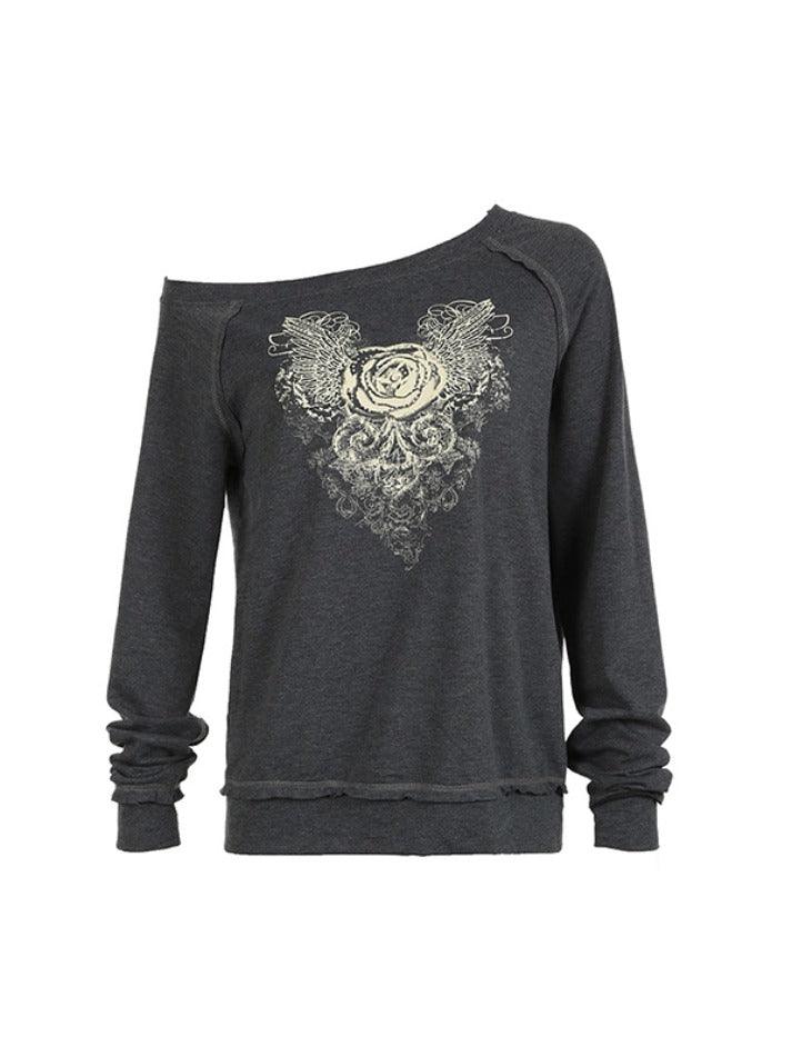 Niche Design Vintage Rose Sweatshirts