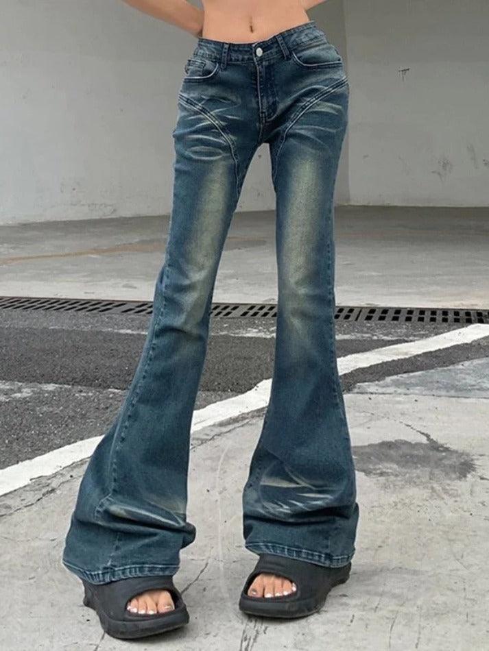 Bootcut Low Rise Denim Jeans - AnotherChill