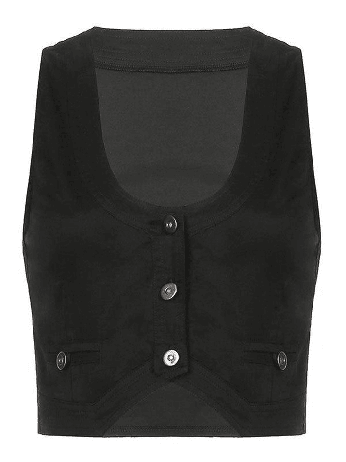 Button Front Corset Top - AnotherChill