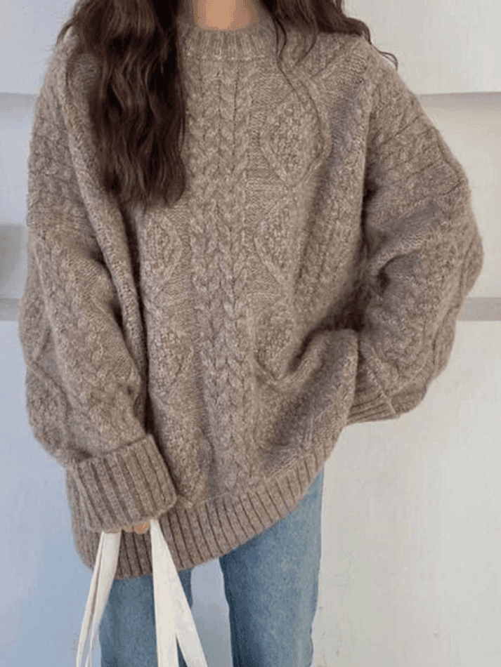 Cable Knit Jumper Sweater - AnotherChill