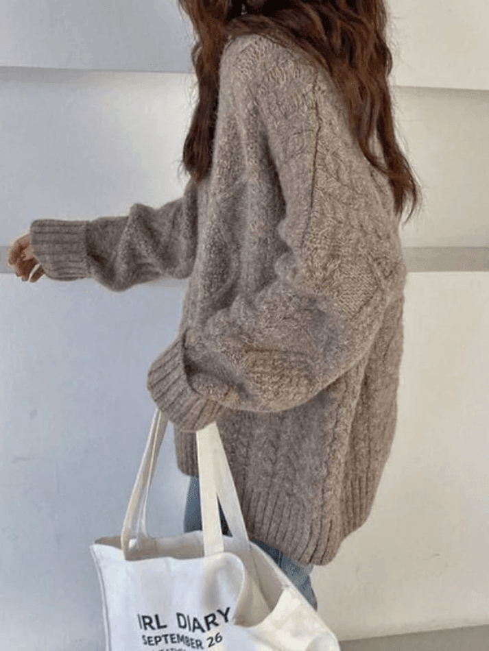 Cable Knit Jumper Sweater - AnotherChill