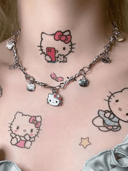 Cartoon Kitty Charm Necklace - AnotherChill