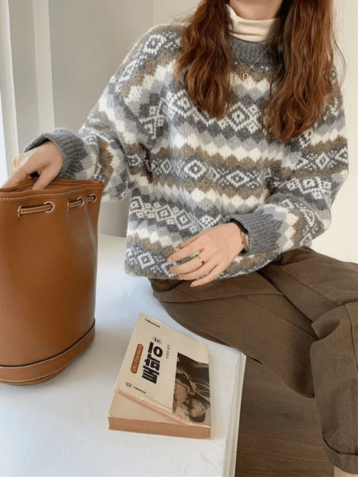 Christmas Jacquard Knit Sweater - AnotherChill