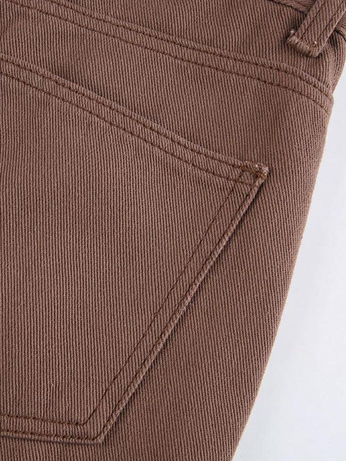 Corduroy Straight Leg Pants - AnotherChill