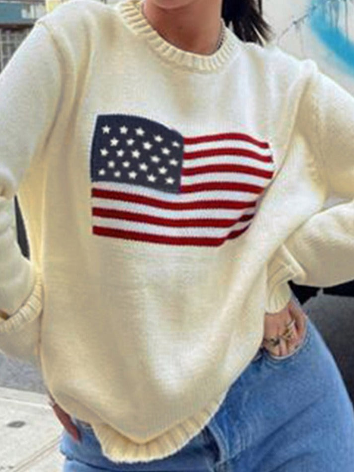 USA Flag Knitted Sweaters