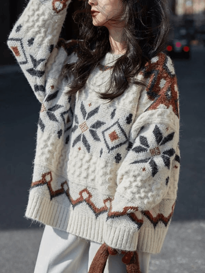 Fair Isle Christmas Pullover Sweater - AnotherChill