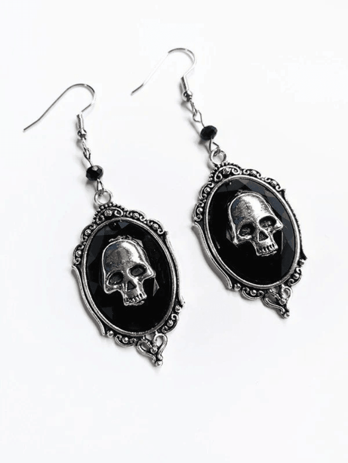 Gothic Punk Skull Decor Earring - AnotherChill