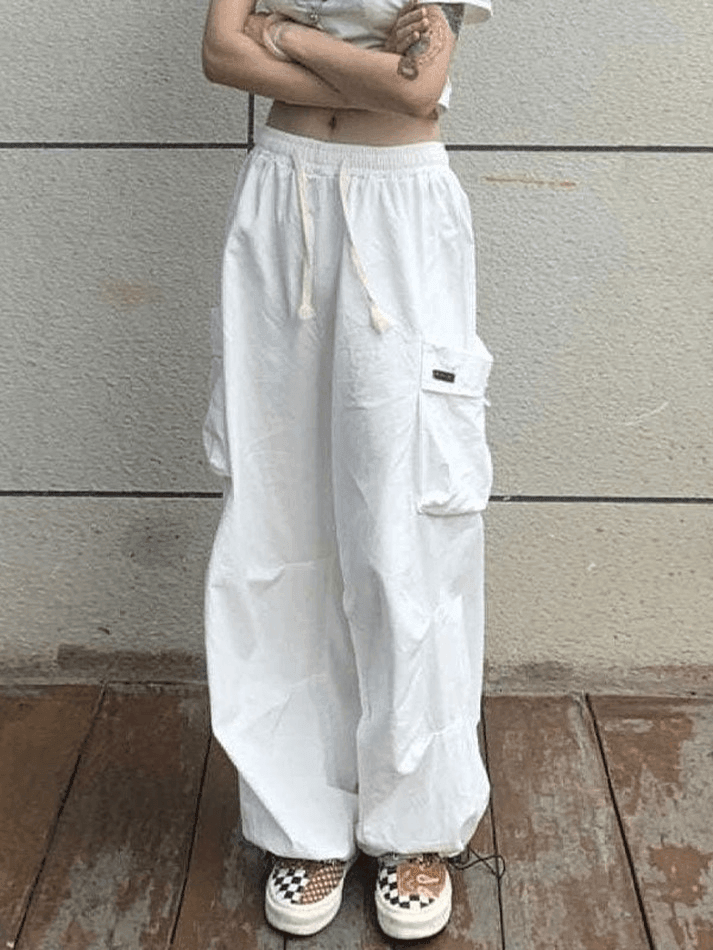 High Waist Pocket Cargo Pants - AnotherChill