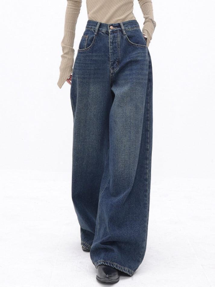 High Waist Slimming Loose Straight Leg Boyfriend Jeans - AnotherChill