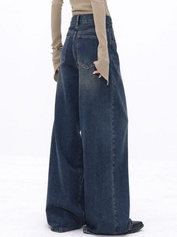 High Waist Slimming Loose Straight Leg Boyfriend Jeans - AnotherChill