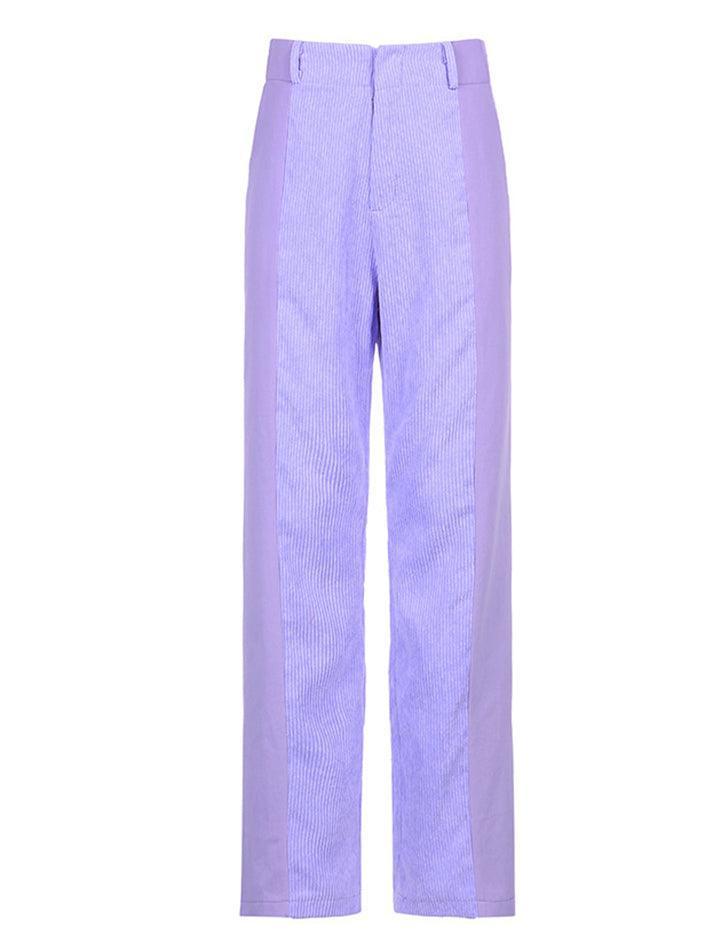 High Waist Y2K Corduroy Loose Pants - AnotherChill