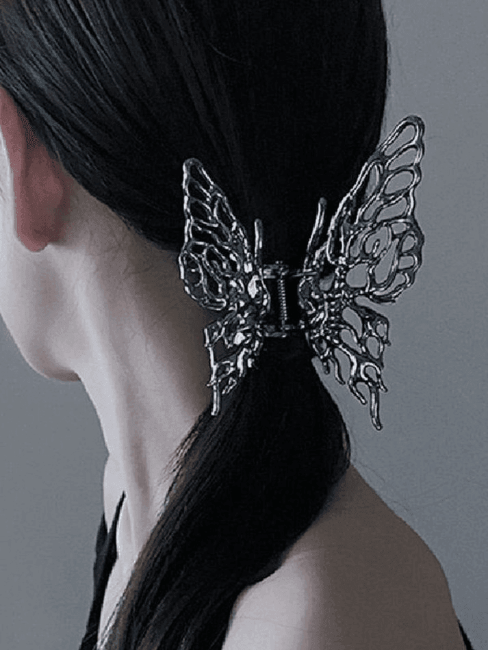 Hollow Out Butterfly Large Hair Claw - AnotherChill