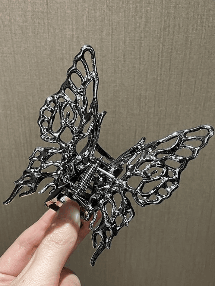 Hollow Out Butterfly Large Hair Claw - AnotherChill