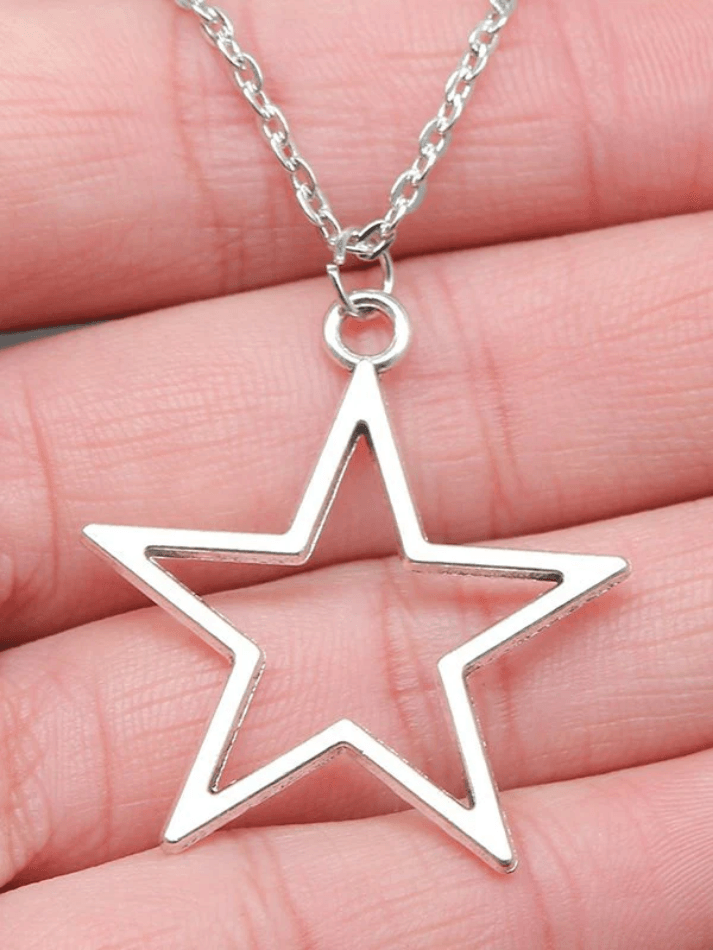 Hollow Out Star Charm Necklace - AnotherChill