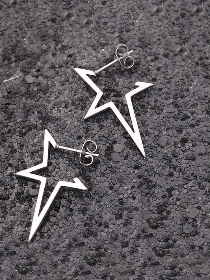 Irregular Chunky Star Pendant Earrings - AnotherChill