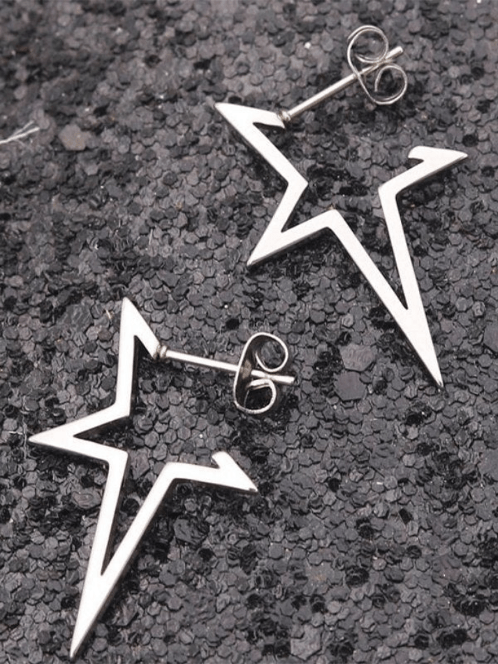 Irregular Chunky Star Pendant Earrings - AnotherChill