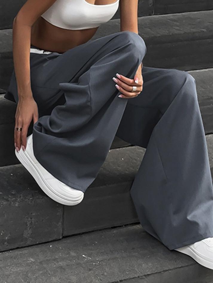 Lace Trim Loose Fit Pants - AnotherChill