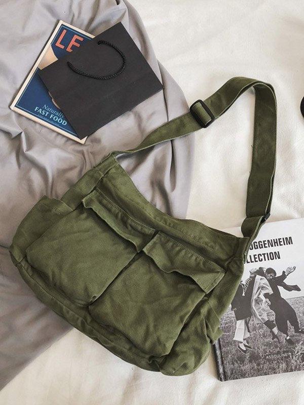 Large Canvas Satchel Bag - AnotherChill