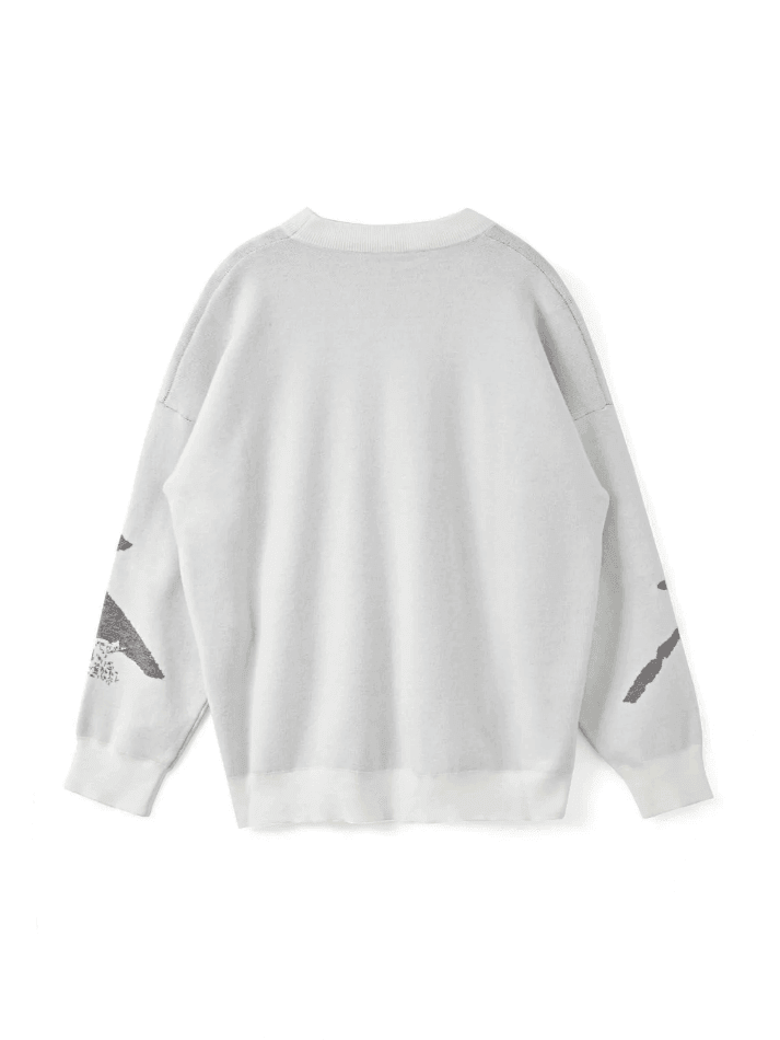 Long Sleeve Jacquard Crew Neck Sweater - AnotherChill