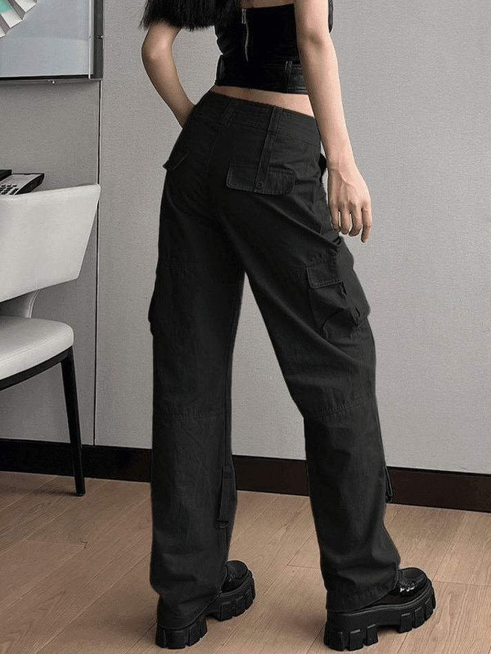 Low Waist Baggy Parachute Cargo Pants - AnotherChill