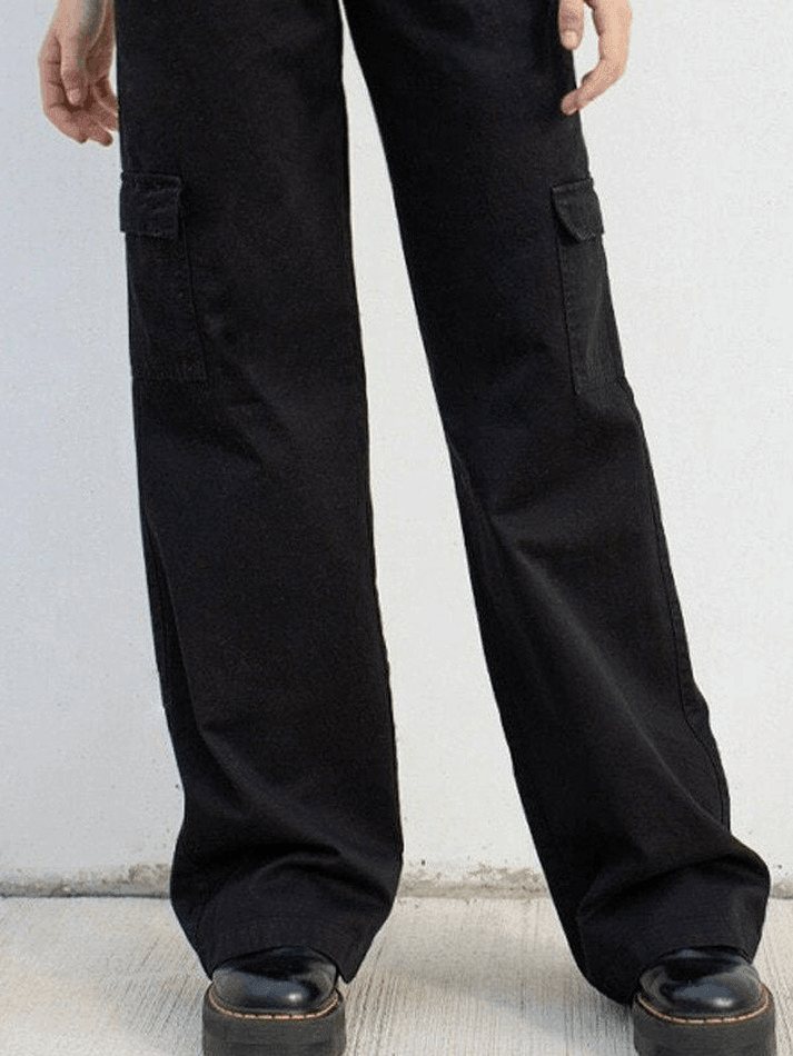 Low Waist Y2K Straight Leg Pants - AnotherChill