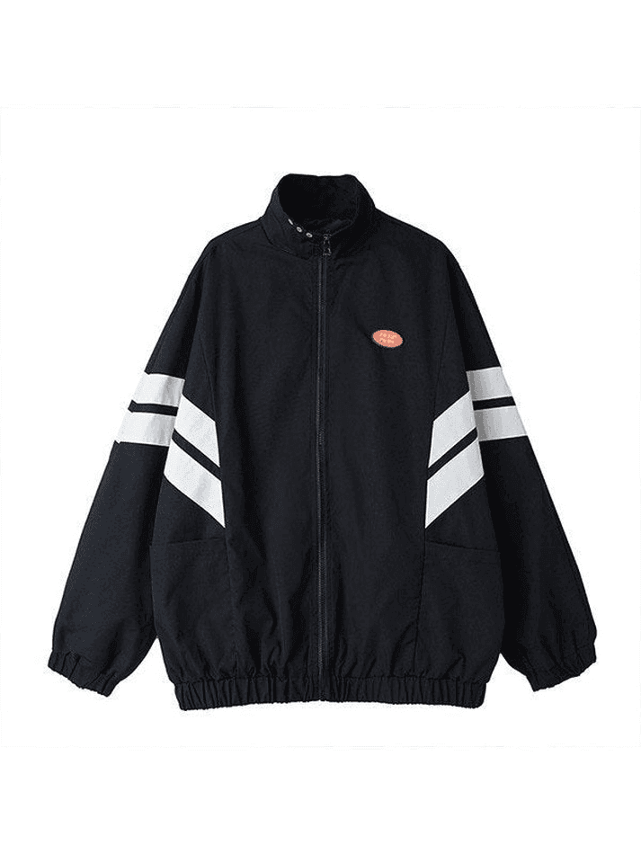 Men's Contrast Striped Zip Up Jacket - AnotherChill