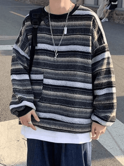 Men's Pocket Striped Knit Sweater - AnotherChill