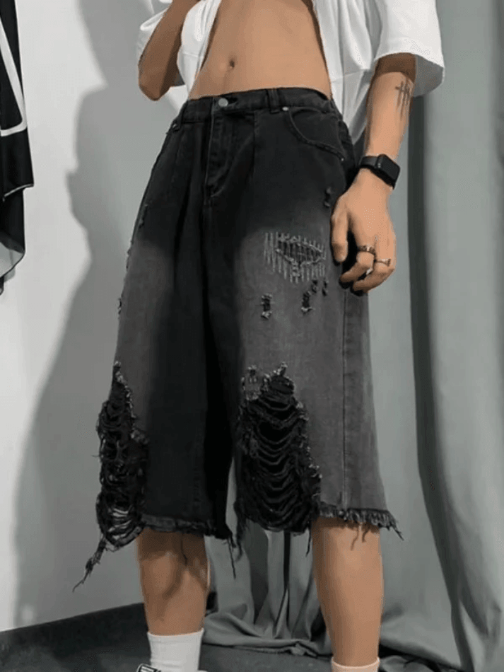 Men's Striped Shorts Jeans - AnotherChill