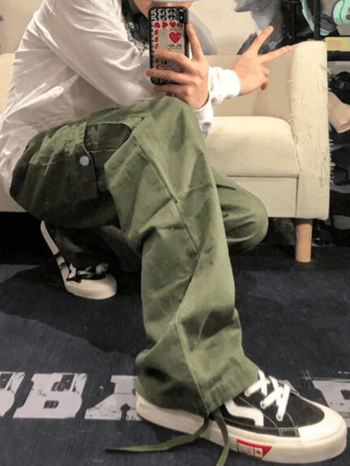 Men's Vintage Straight-Leg Cargo Pants - AnotherChill