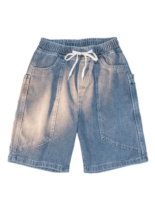 Men's Vintage Wash Loose Denim Shorts - AnotherChill