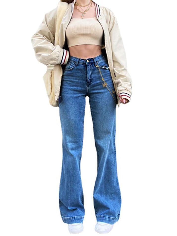 Mid Waist Washed Boyfriend Jeans - AnotherChill