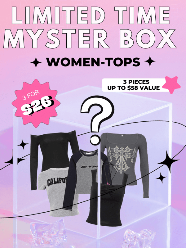 AnotherChill Mystery Box [3 Pieces Mystery Summer Tops] - AnotherChill