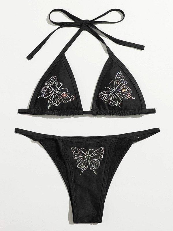 Rhinestone Butterfly Bikini Set - AnotherChill