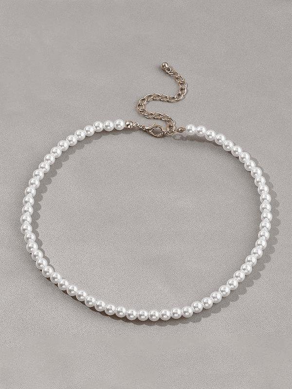 Simple Faux Pearl Necklace AnotherChill