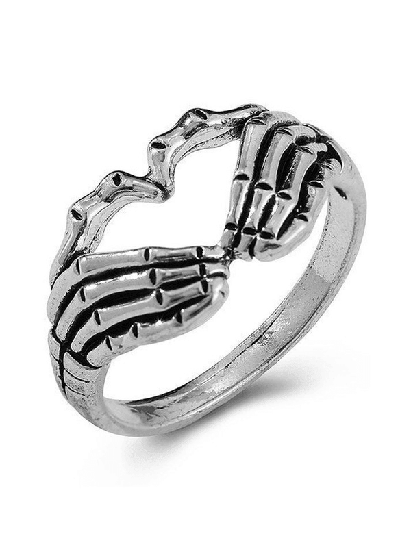 Skull Heart Pattern Ring - AnotherChill