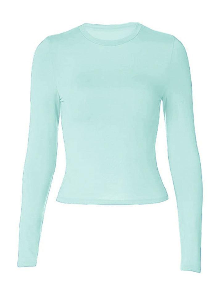 Solid Color Long Sleeve Top - AnotherChill