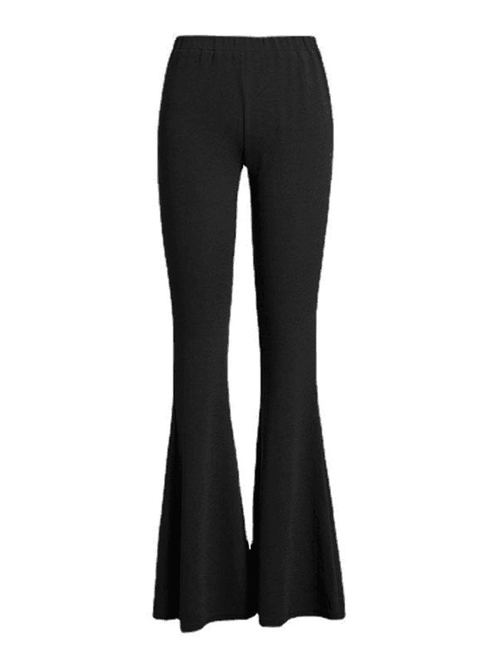 Split High Waist Flare Leg Pants - AnotherChill