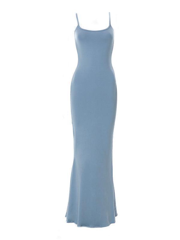 Strap Bodycon Rib Maxi Dress - AnotherChill