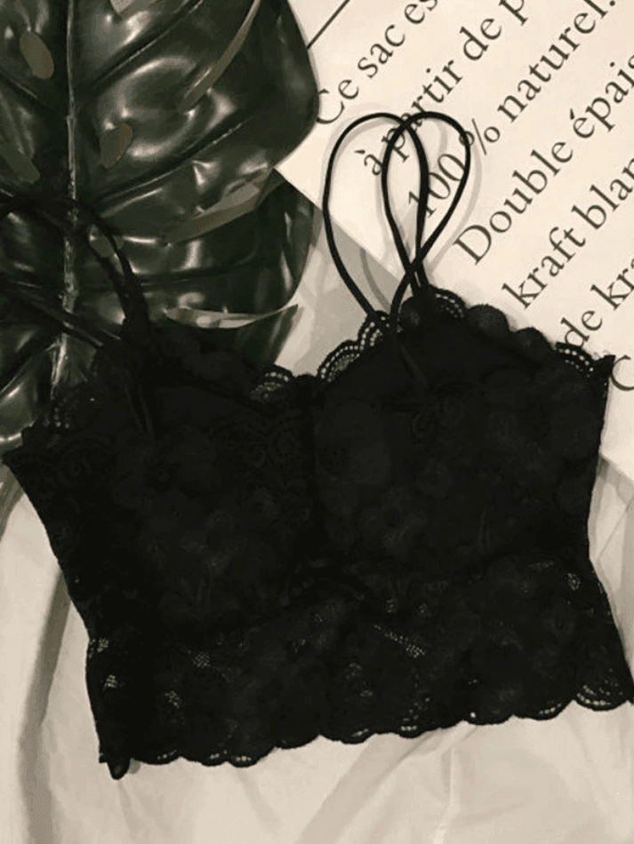 Strappy Lace Padded Corset Top - AnotherChill