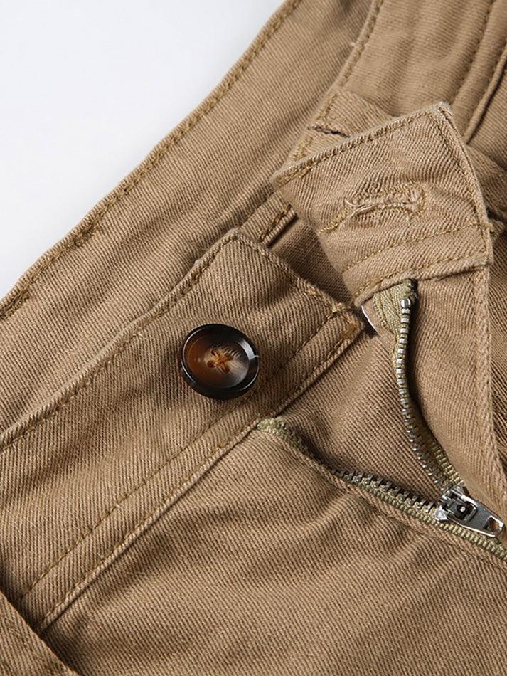 Vintage Basic Low-Waist Denim Shorts - AnotherChill