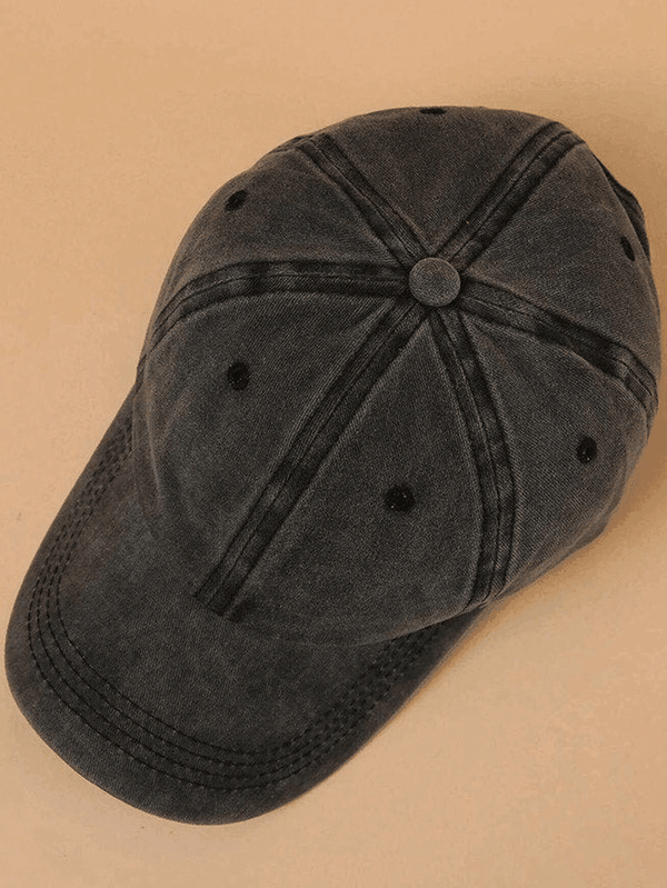 Vintage Black Wash Baseball Cap - AnotherChill