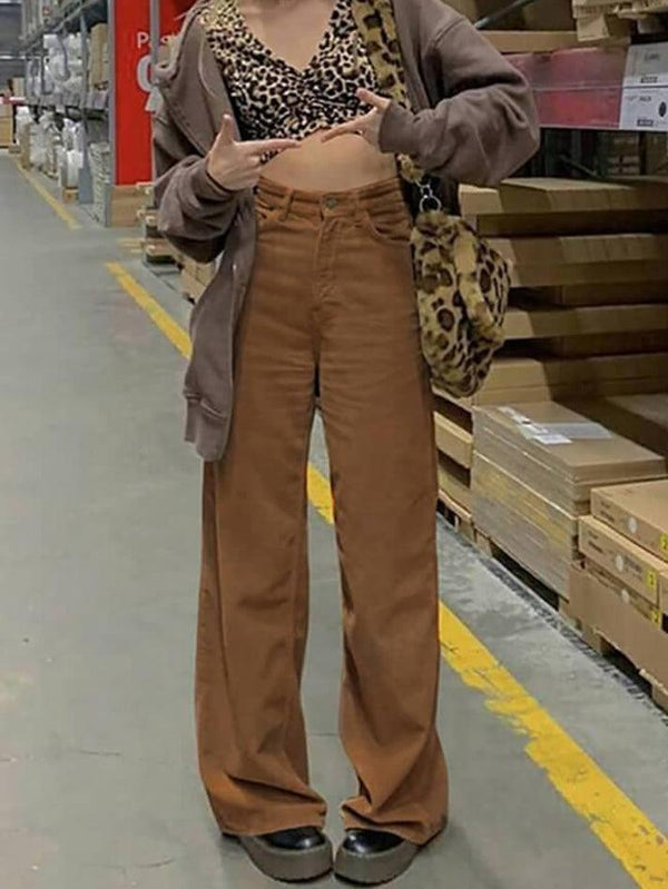 Vintage Corduroy Baggy Pants - AnotherChill