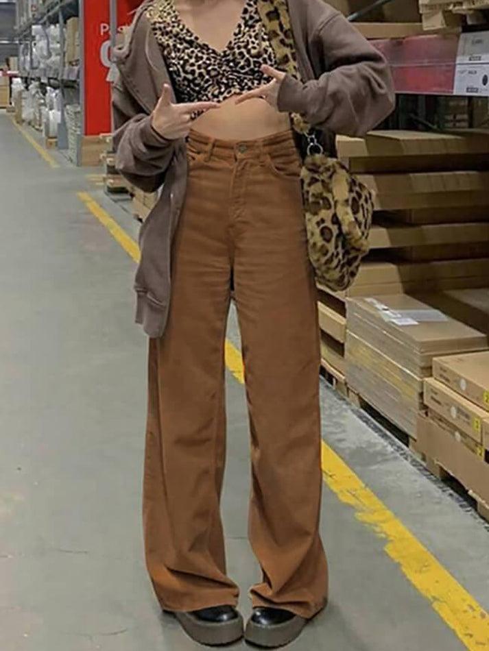 Vintage Corduroy Baggy Pants - AnotherChill