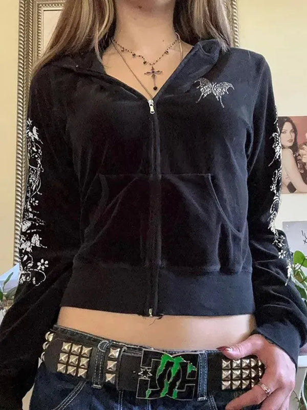 Vintage Corduroy Zip Up Hoodie - AnotherChill